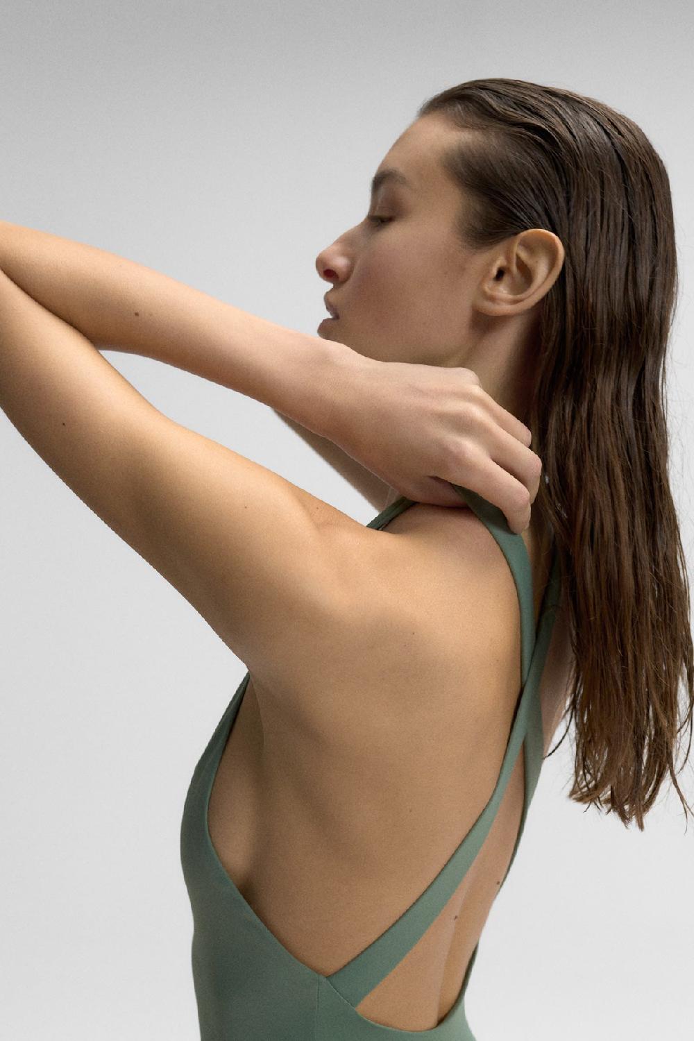 Ecoalf KERAMAS COMPRESSION SWIMSUIT GREEN