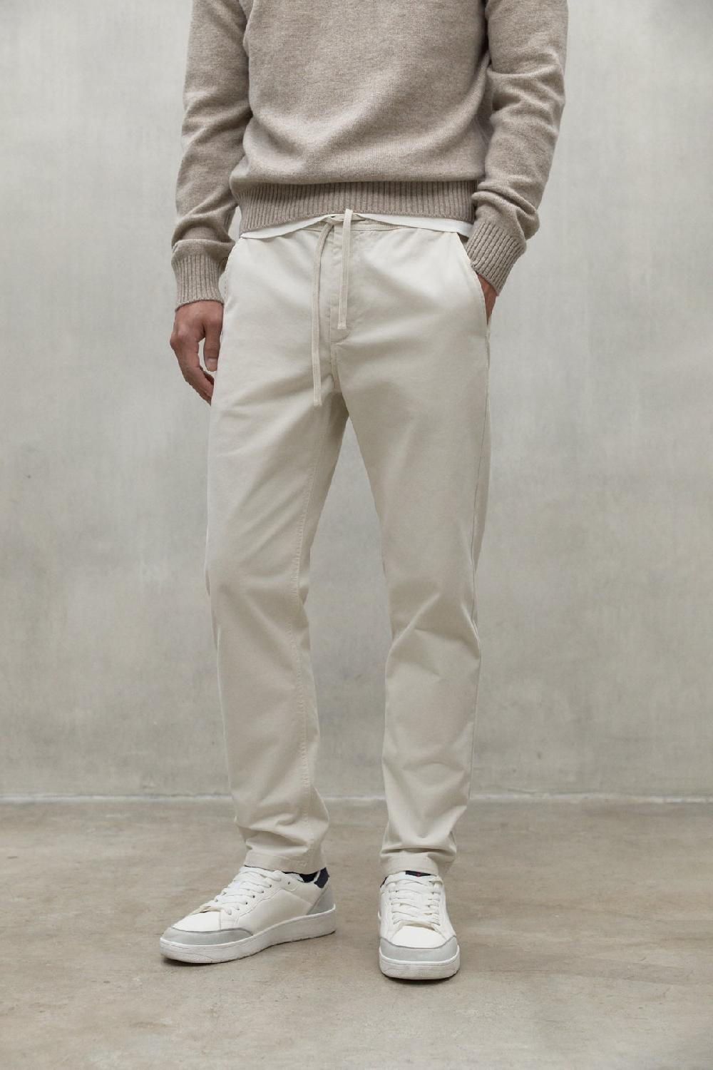 Ecoalf LIGHT BEIGE ETHIC TROUSERS