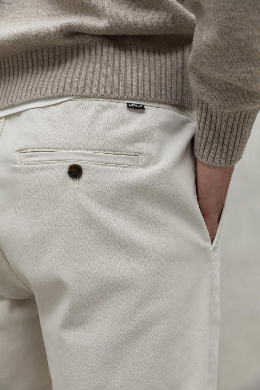 Ecoalf LIGHT BEIGE ETHIC TROUSERS
