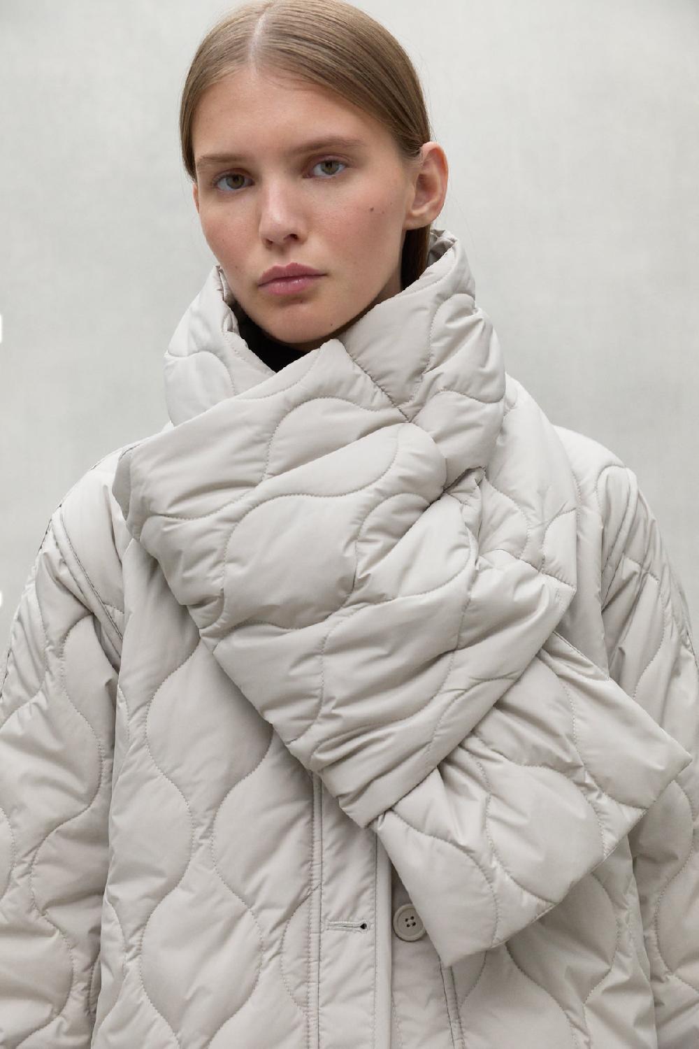 Ecoalf LIGHT BEIGE LEZNA COAT WITH BAND