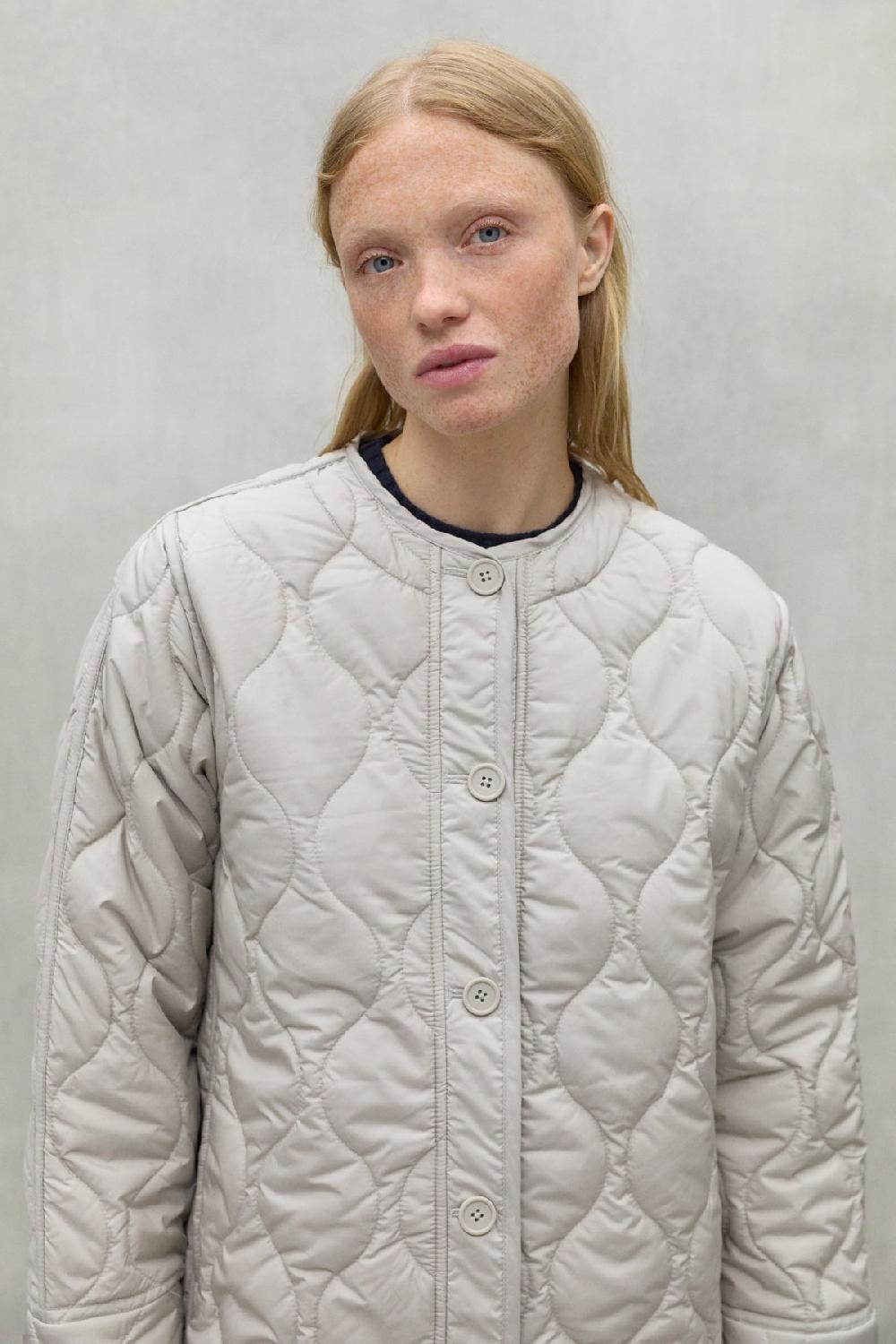 Ecoalf LIGHT BEIGE LEZNA COAT WITH HOOD