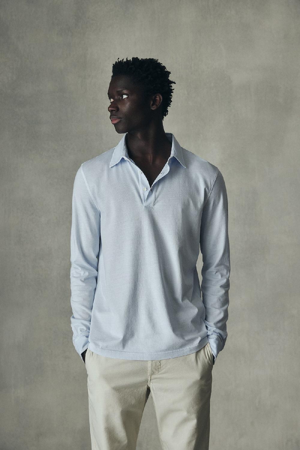 Ecoalf LIGHT BLUE MATIAS POLO SHIRT