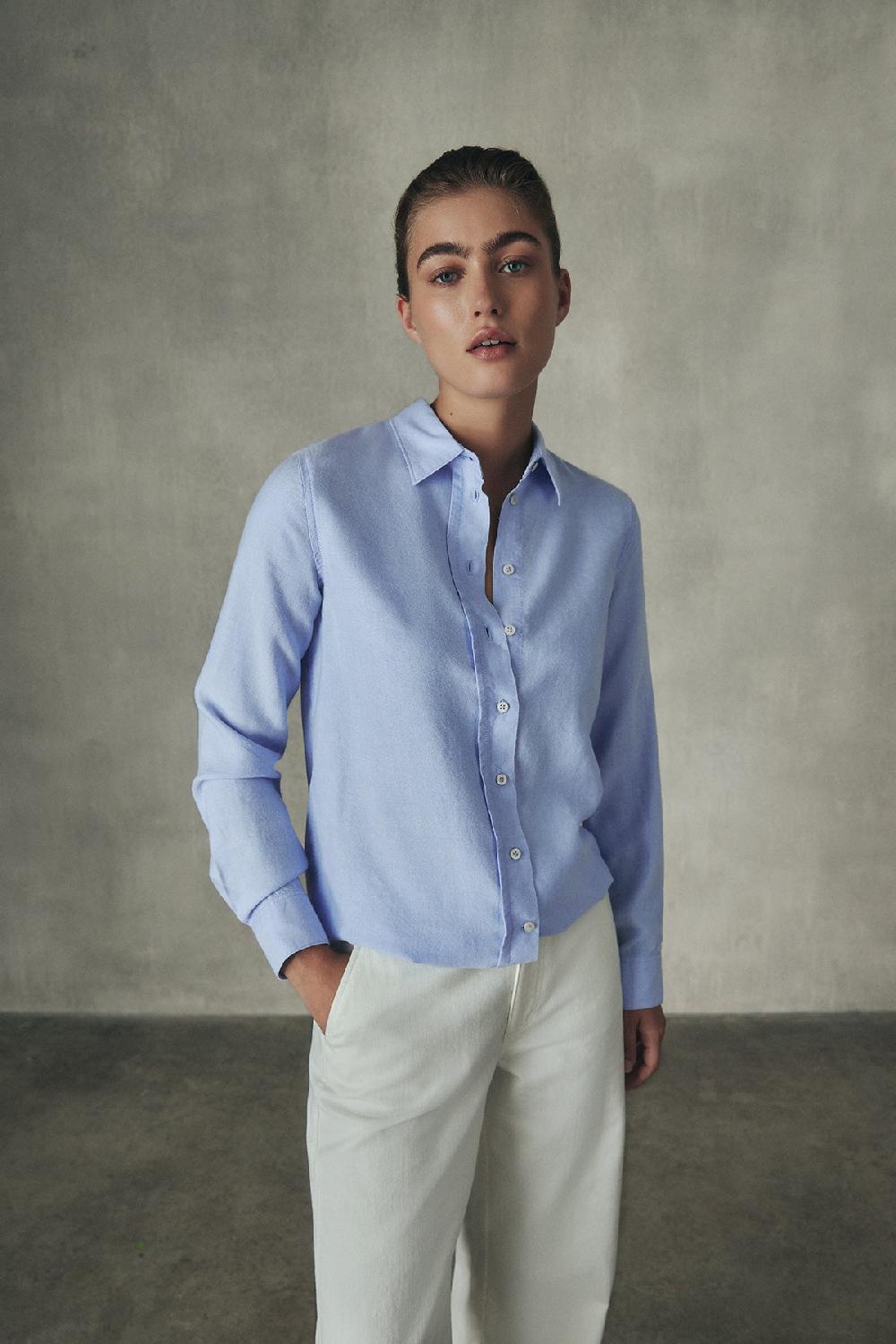 Ecoalf LIGHT BLUE TRIMA SHIRT