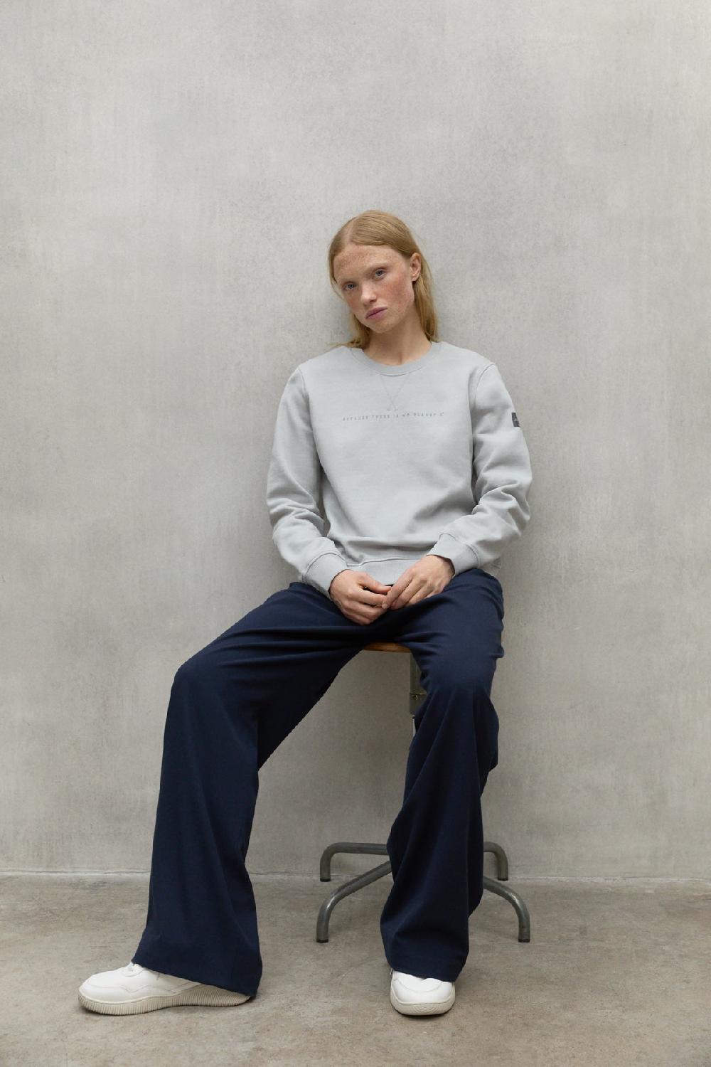 Ecoalf LIGHT GREY ONDARA SWEATSHIRT