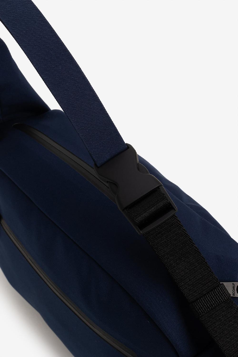 Ecoalf NAVY BLUE BONDED HOBO BAG
