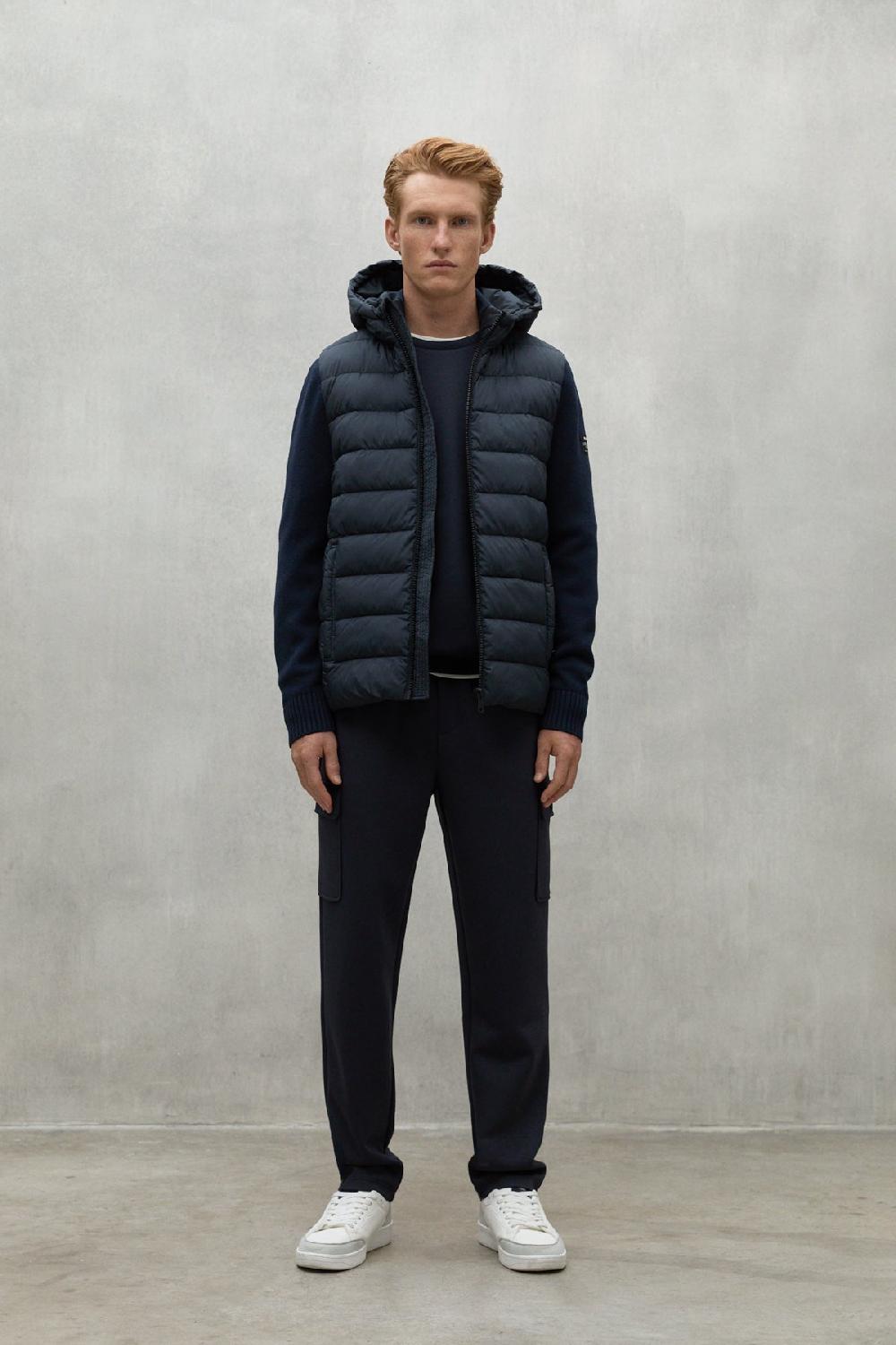 Ecoalf NAVY BLUE DENALI KNITTED JACKET