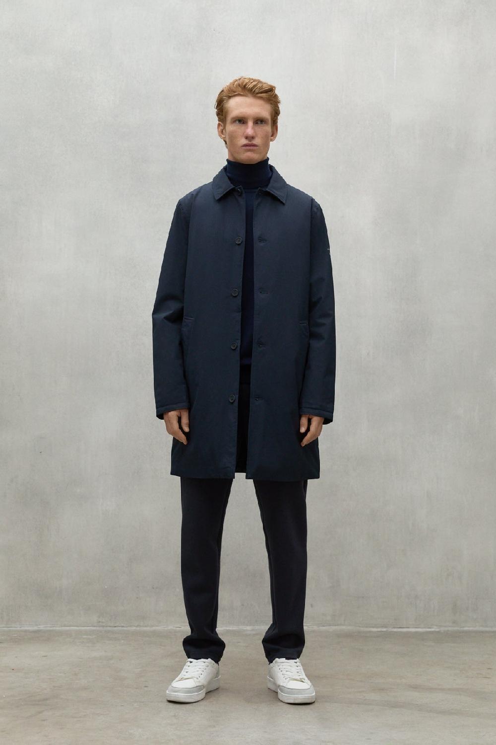 Ecoalf NAVY BLUE HAMPSHIRE COAT