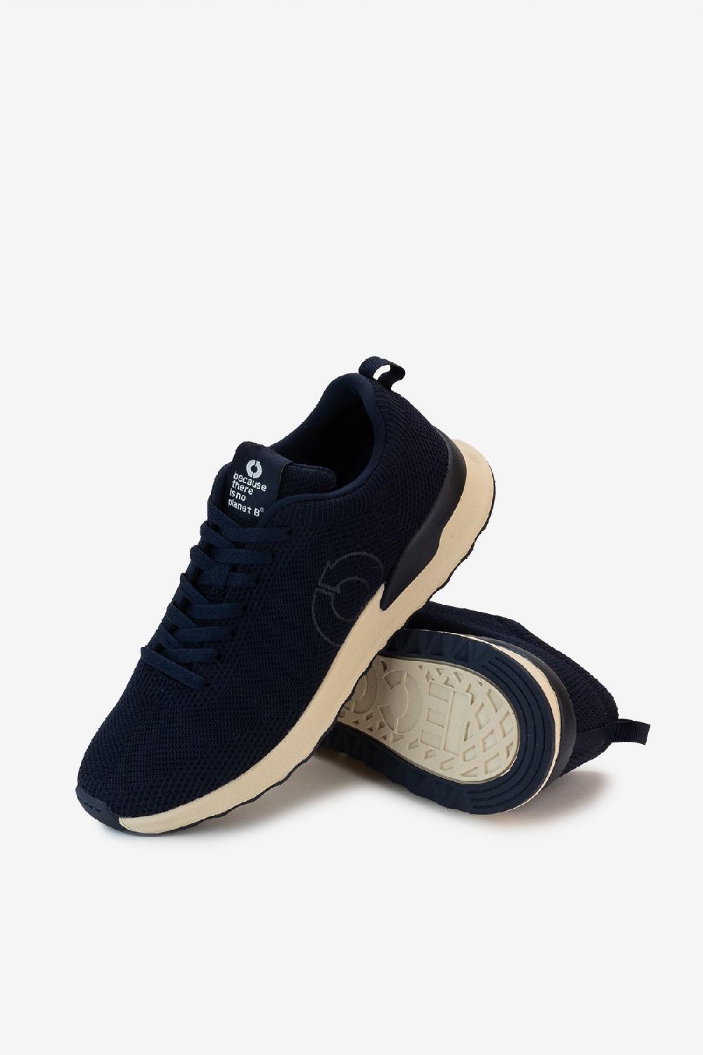 Ecoalf NAVY BLUE KNITTED CONDE TRAINERS