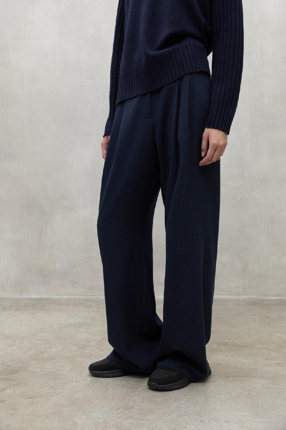 Ecoalf NAVY BLUE MIEL TROUSERS
