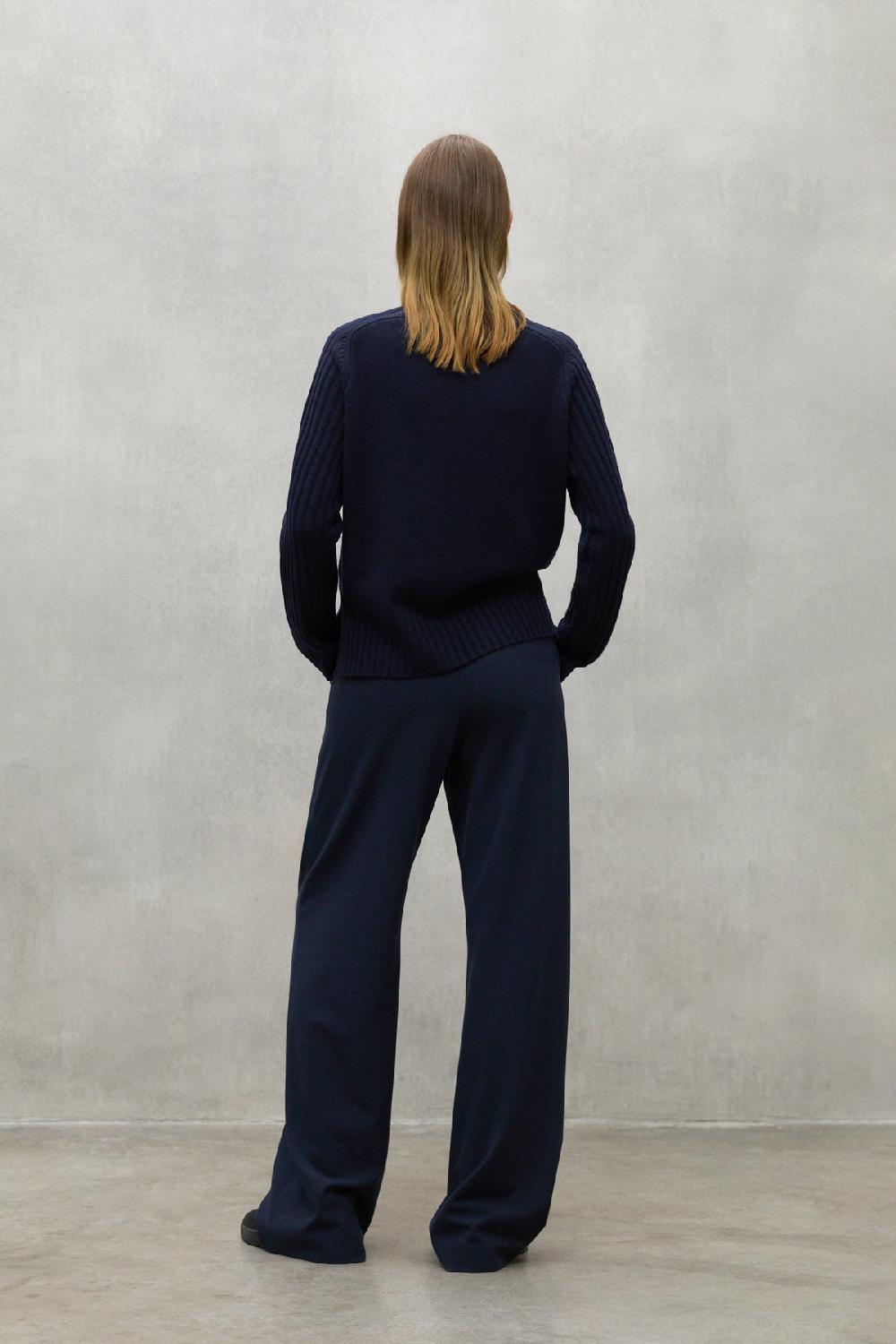 Ecoalf NAVY BLUE MIEL TROUSERS