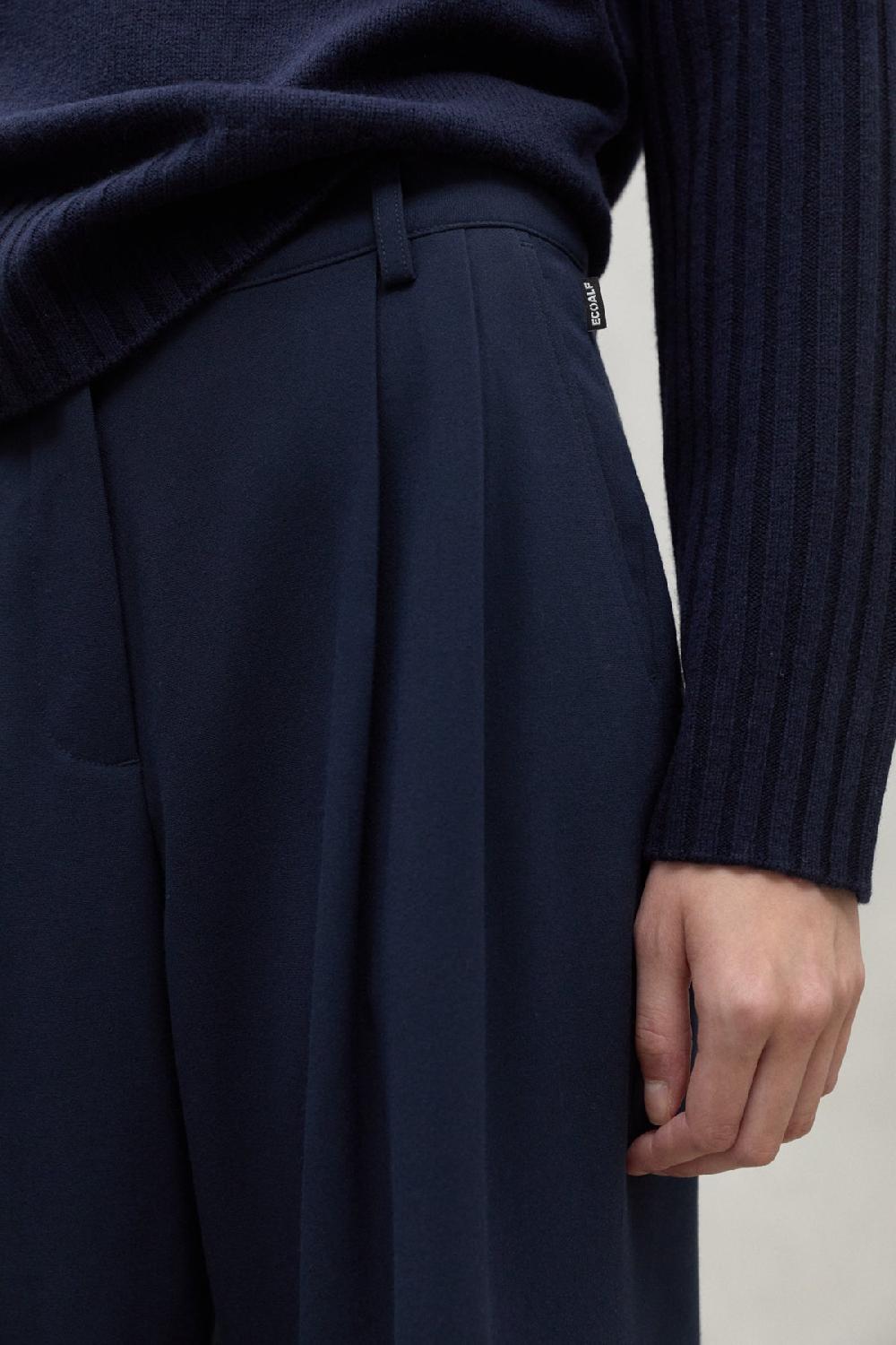 Ecoalf NAVY BLUE MIEL TROUSERS