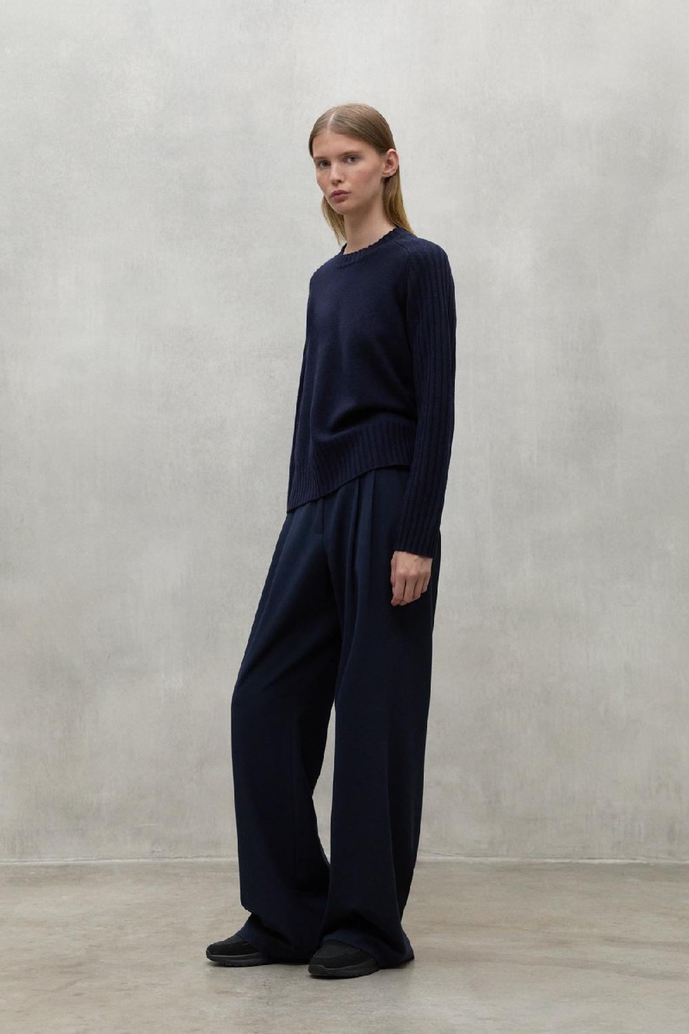 Ecoalf NAVY BLUE MIEL TROUSERS