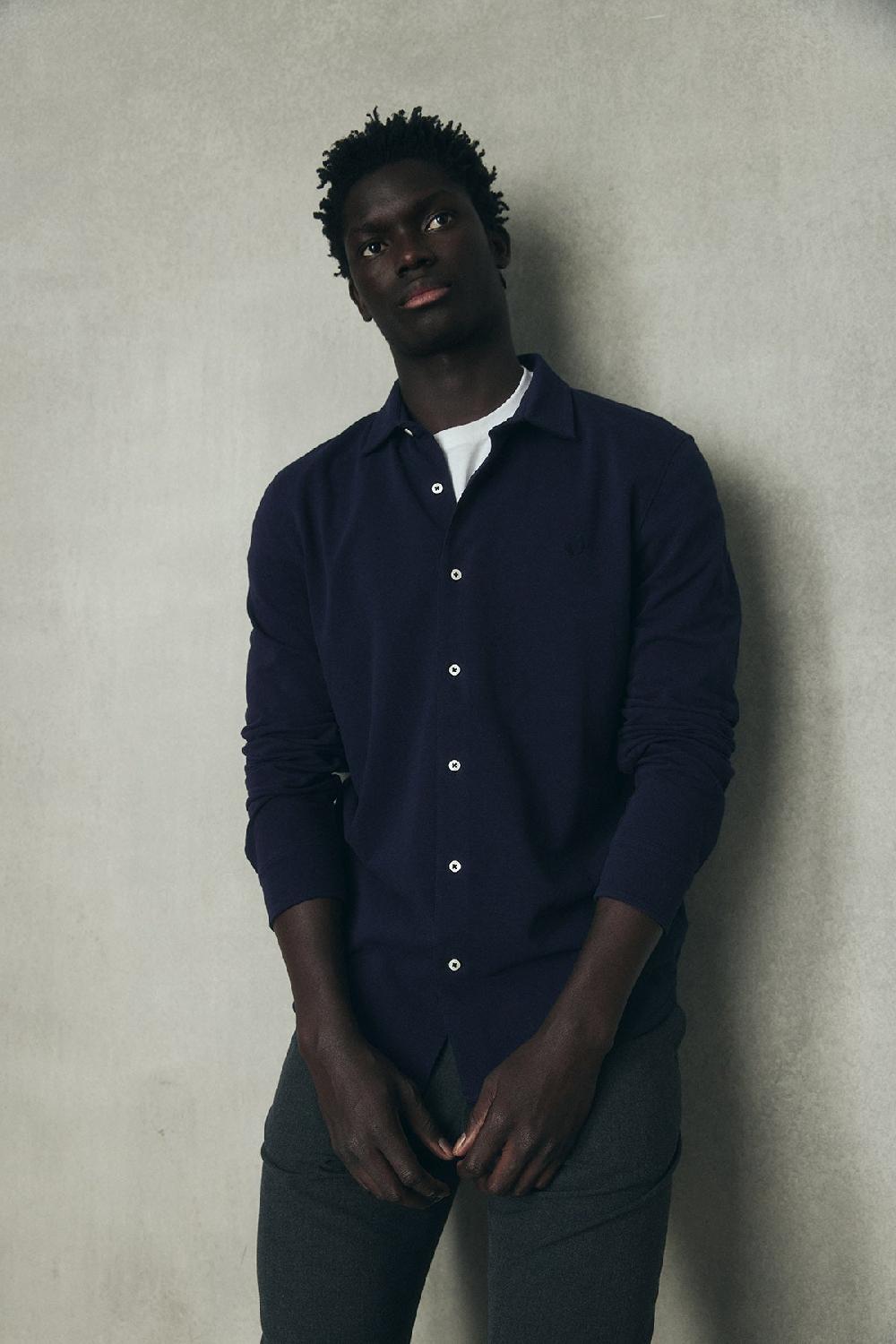 Ecoalf NAVY BLUE OSCAR SHIRT