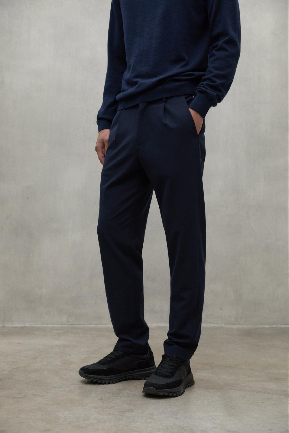 Ecoalf NAVY BLUE SEPIK TROUSERS