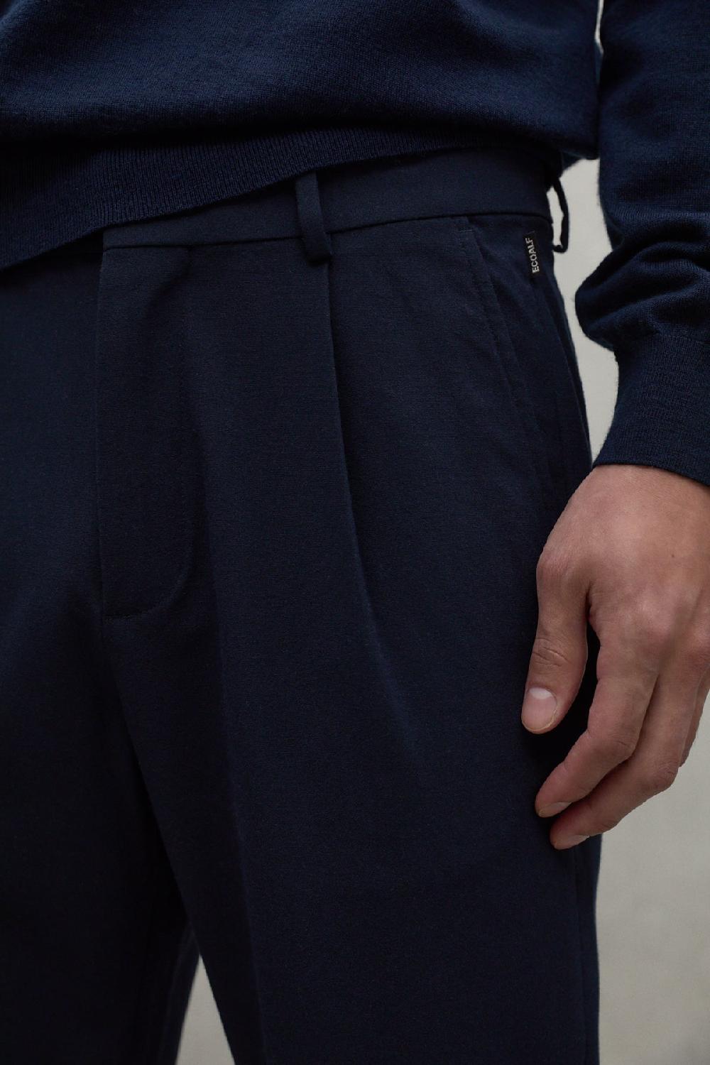 Ecoalf NAVY BLUE SEPIK TROUSERS