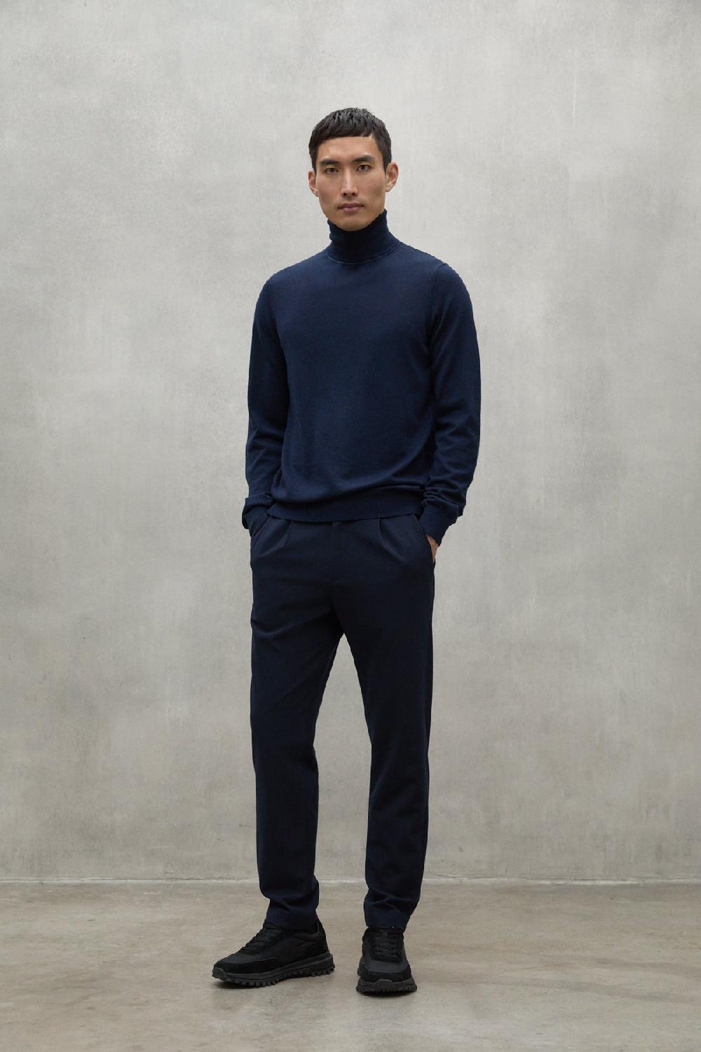 Ecoalf NAVY BLUE SEPIK TROUSERS