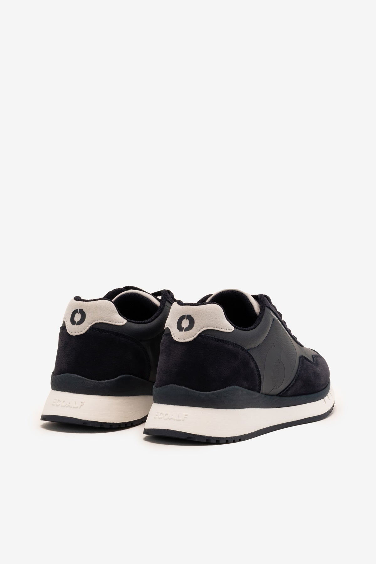 Ecoalf NAVY BLUE SICILIA VEGAN LEATHER TRAINERS