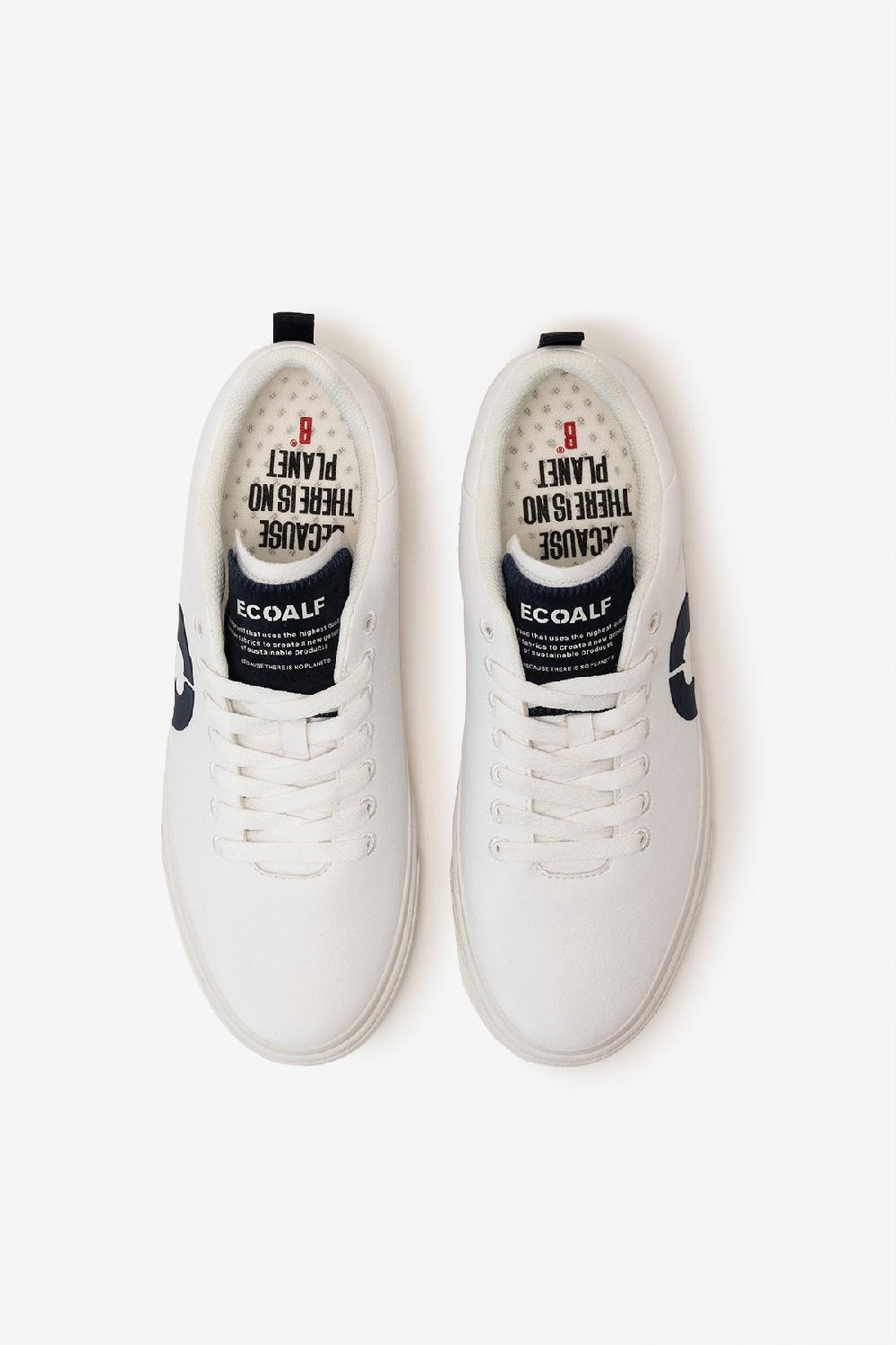 Ecoalf NAVY BLUE TAMESIS LEATHER TRAINERS