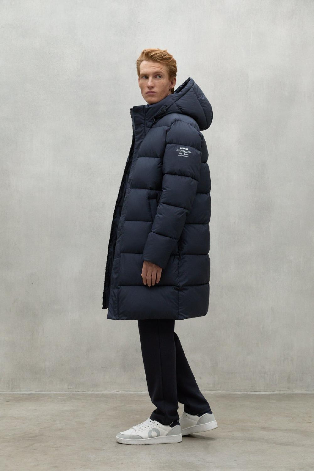 Ecoalf NAVY BLUE VELAN COAT