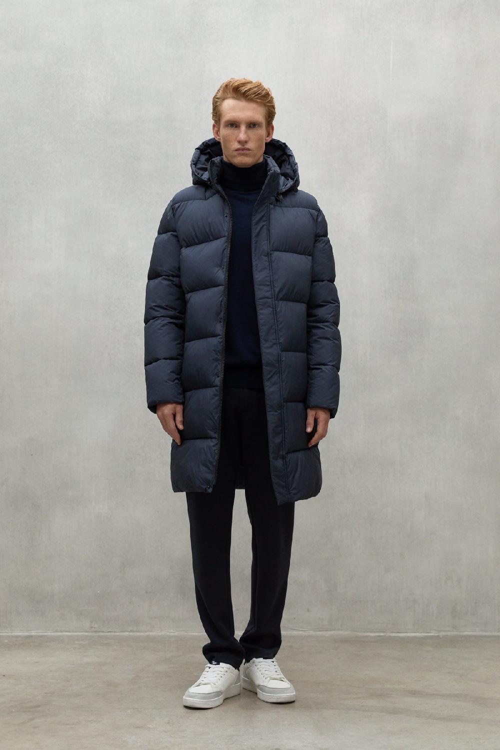 Ecoalf NAVY BLUE VELAN COAT