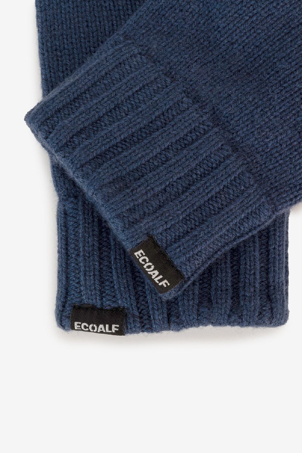 Ecoalf NAVY BLUE WOOL GLOVES