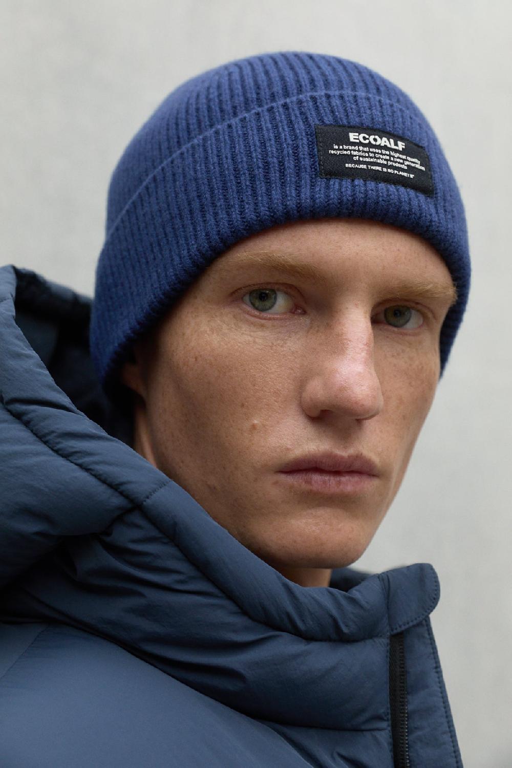 Ecoalf NAVY BLUE WOOL HAT