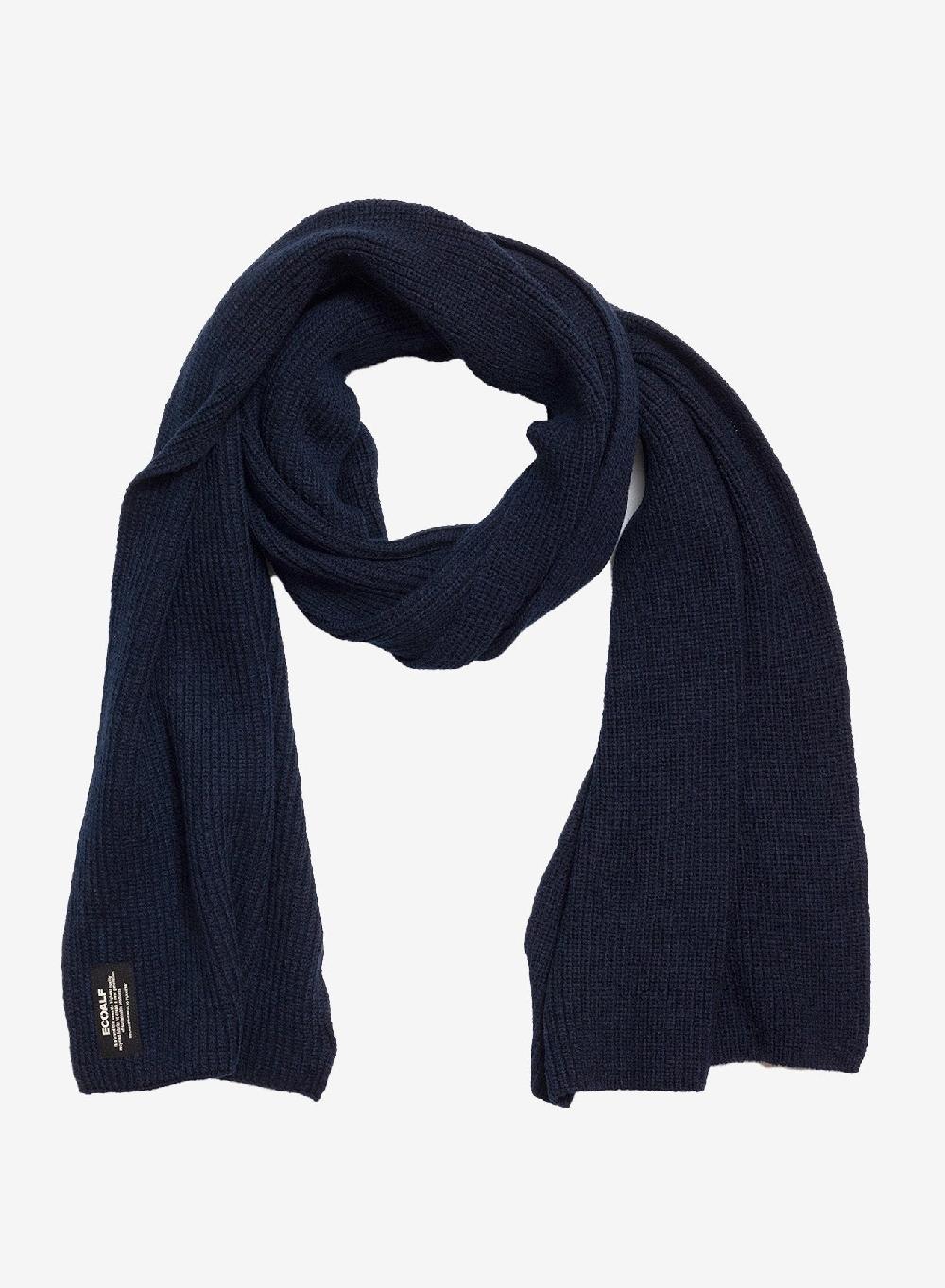 Ecoalf NAVY BLUE WOOL SCARF