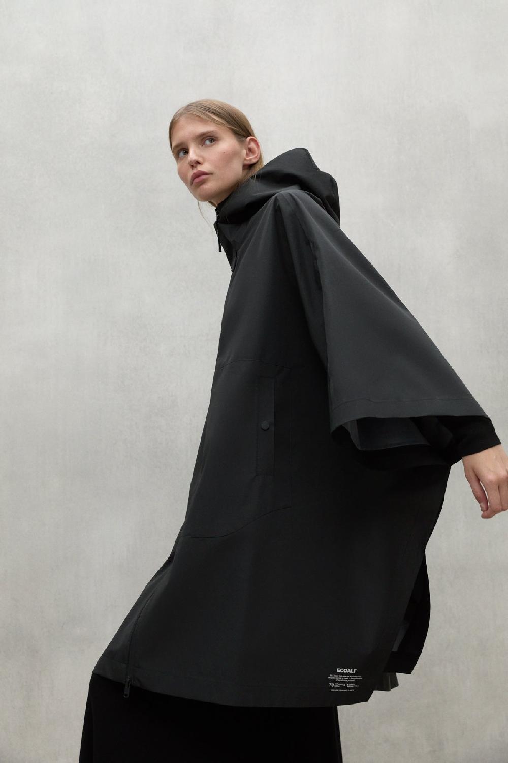Ecoalf NIWA BLACK UNISEX CAPE