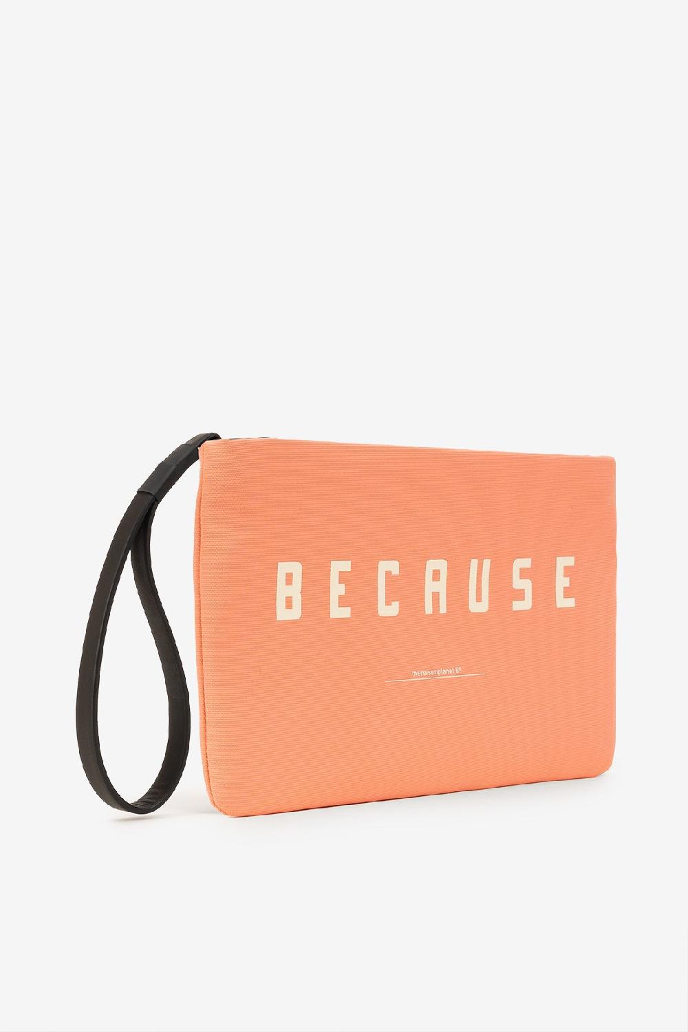 Ecoalf ORANGE LUPITA HANDBAG WITH MESSAGE