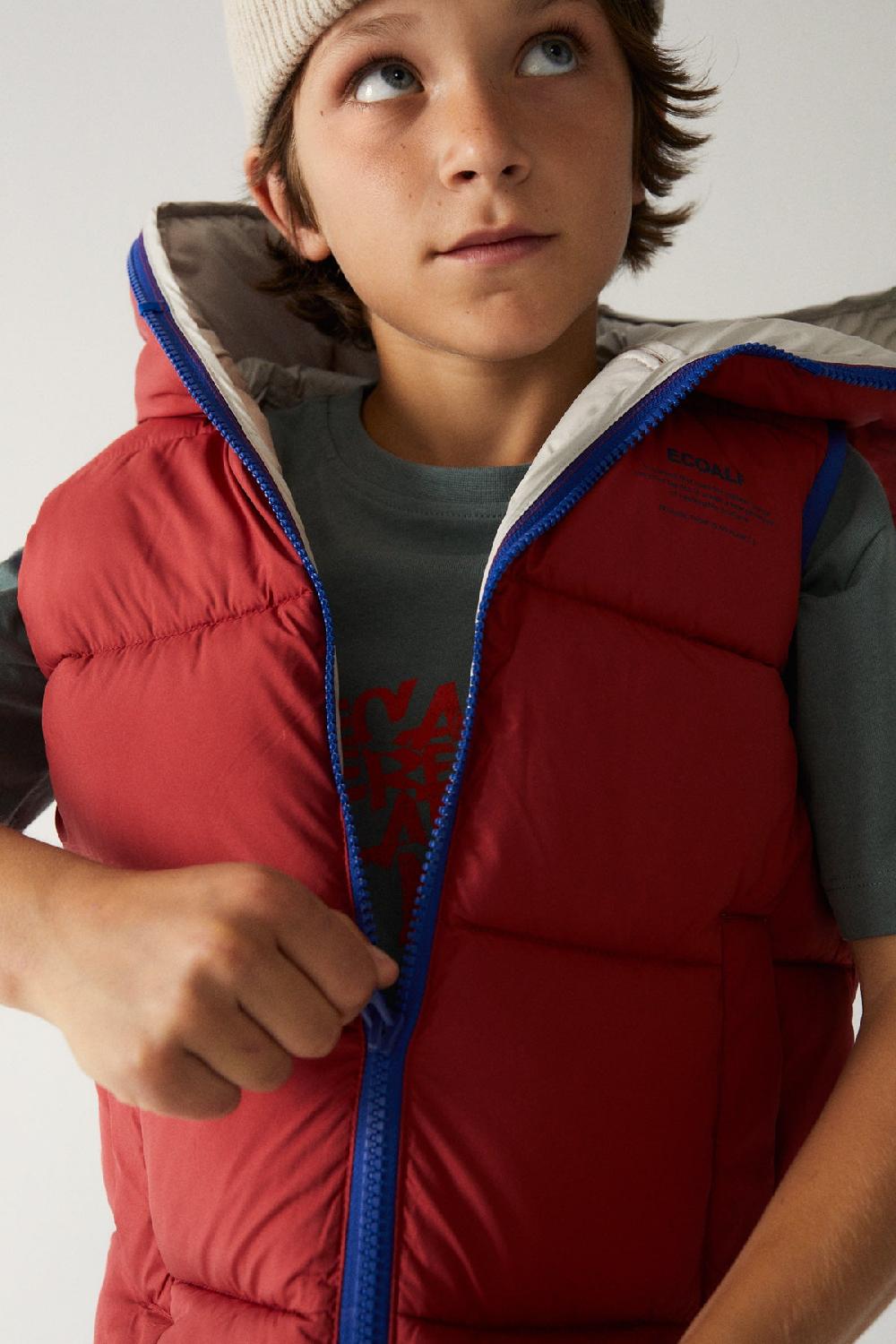 Ecoalf RED ZIPPY VEST