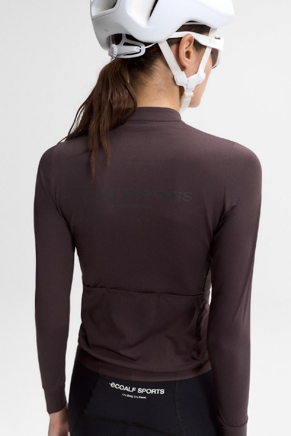 Ecoalf STELLEN PRO LONG SLEEVE MAILLOT BROWN