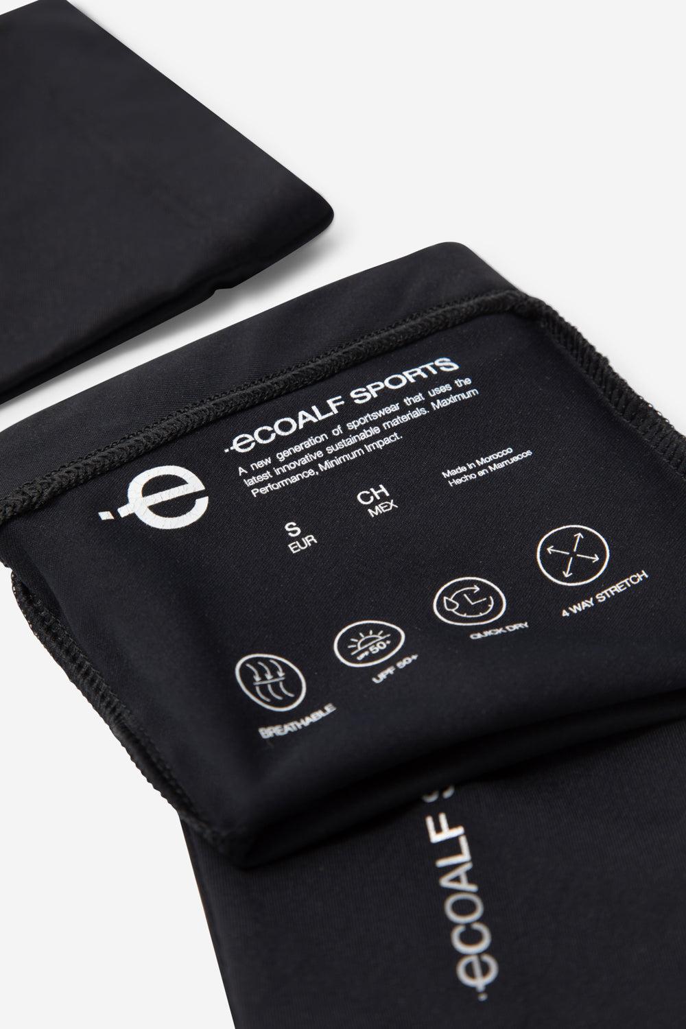 Ecoalf UNISEX RUNNING ARM WARMERS BLACK
