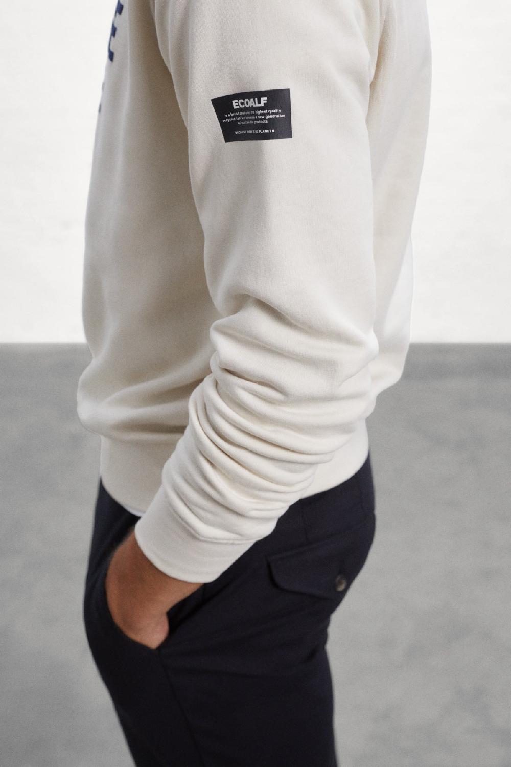 Ecoalf WHITE AIX SWEATSHIRT