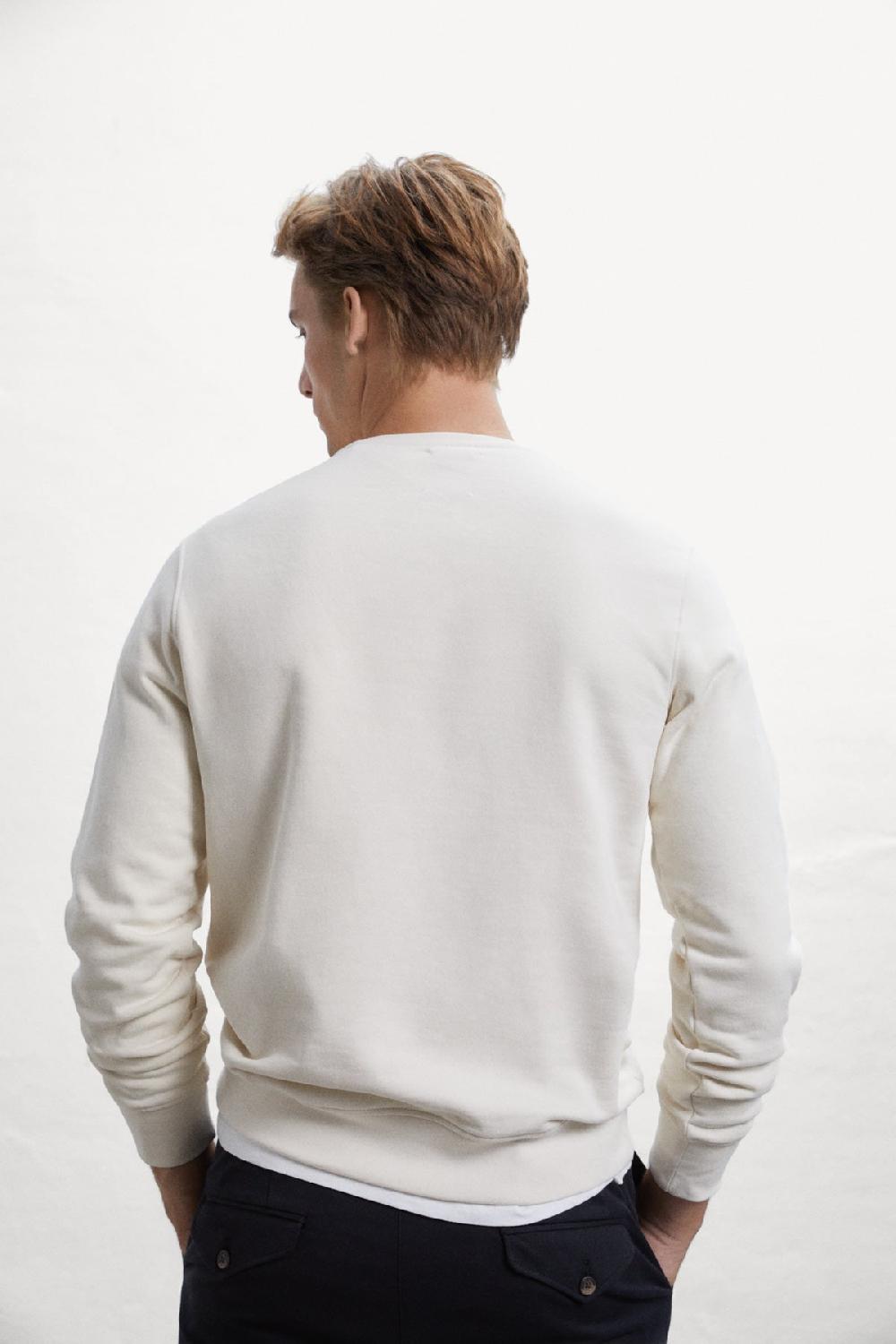Ecoalf WHITE AIX SWEATSHIRT