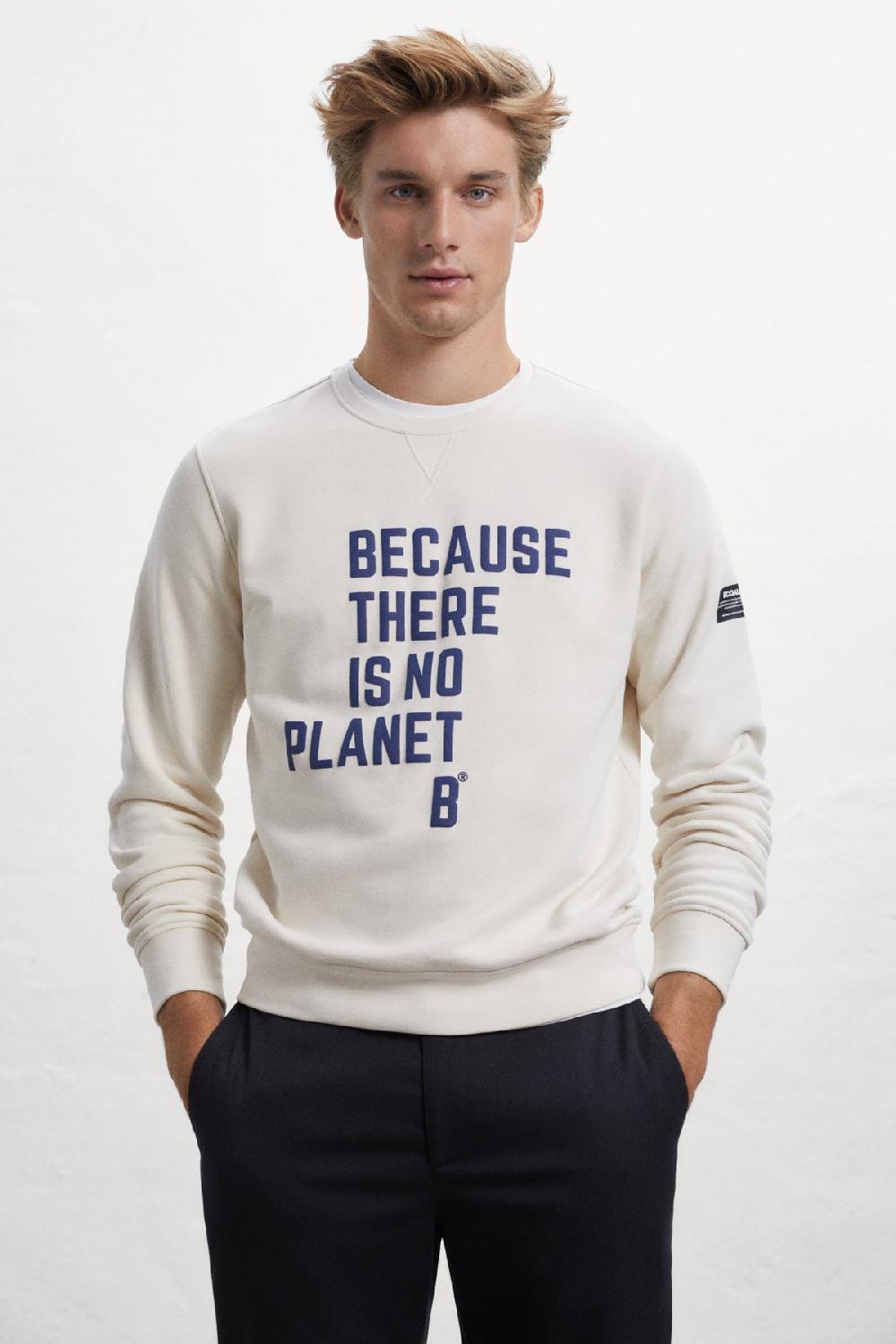 Ecoalf WHITE AIX SWEATSHIRT
