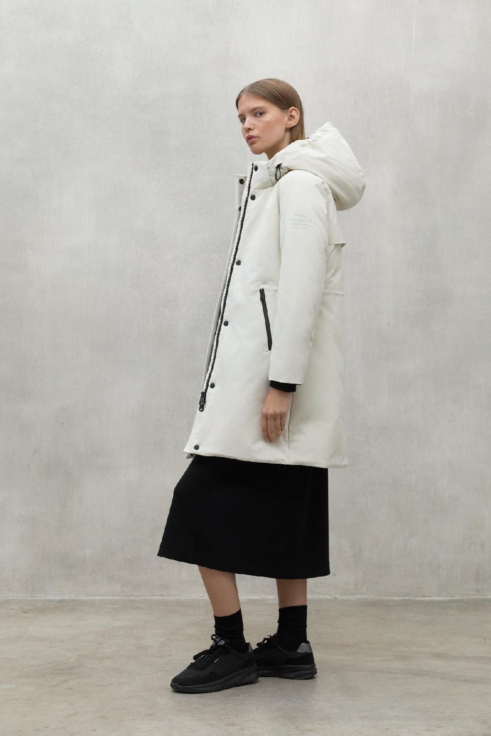 Ecoalf WHITE GLAMOUR COAT