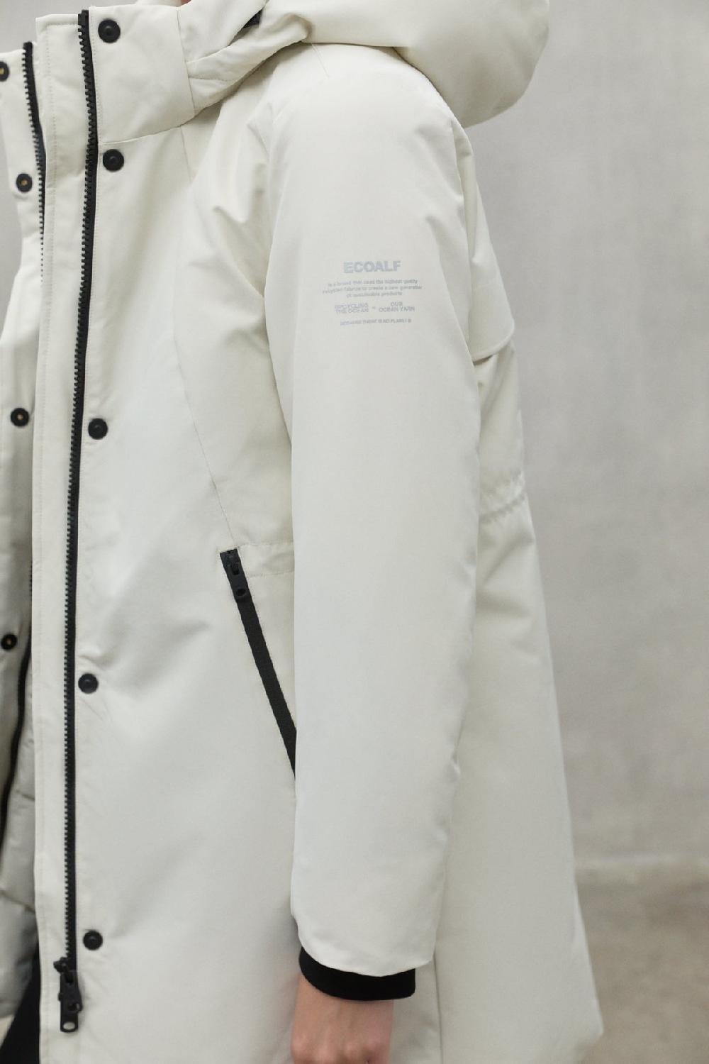 Ecoalf WHITE GLAMOUR COAT