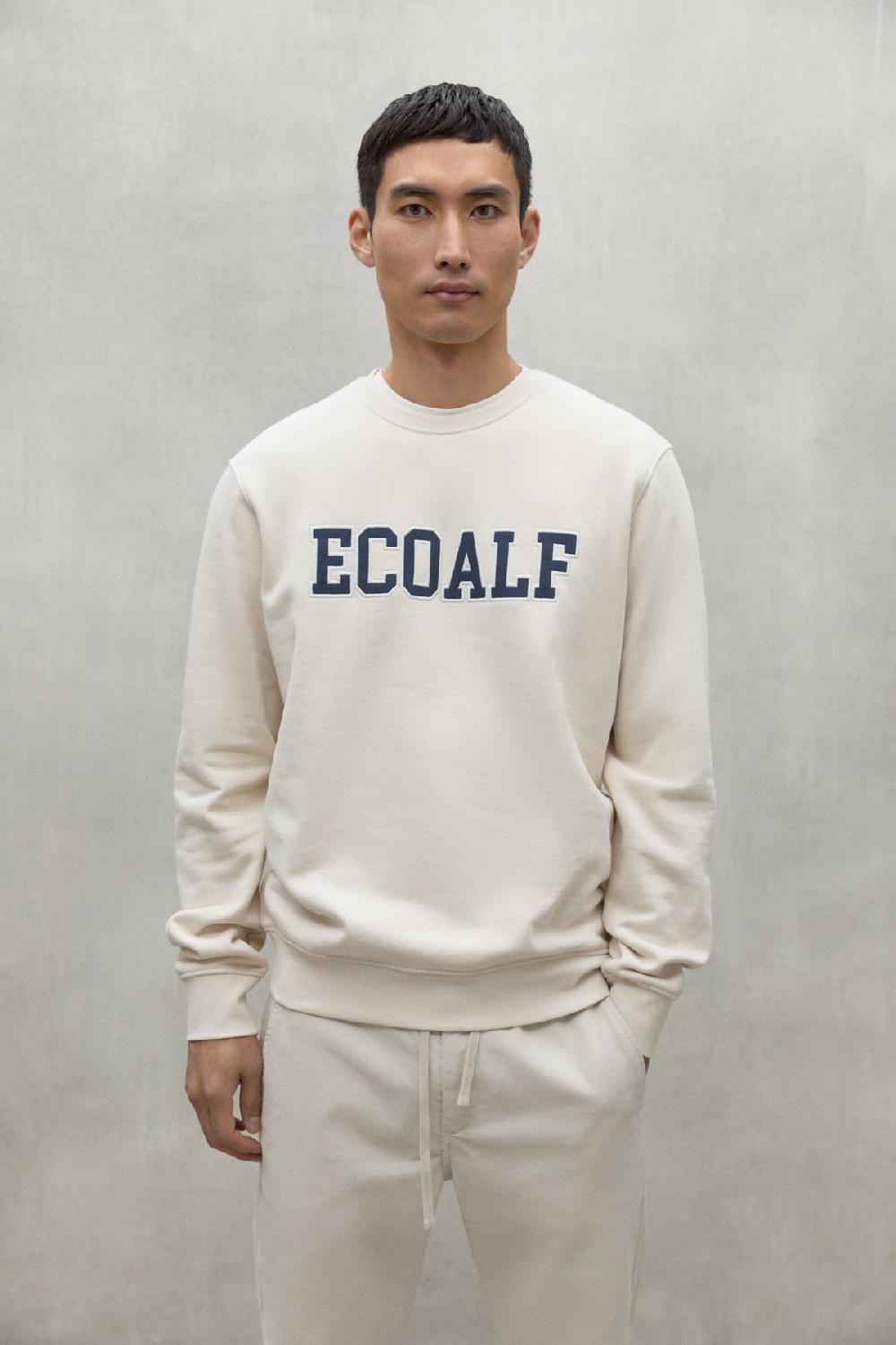 Ecoalf WHITE PRESTON SWEATSHIRT