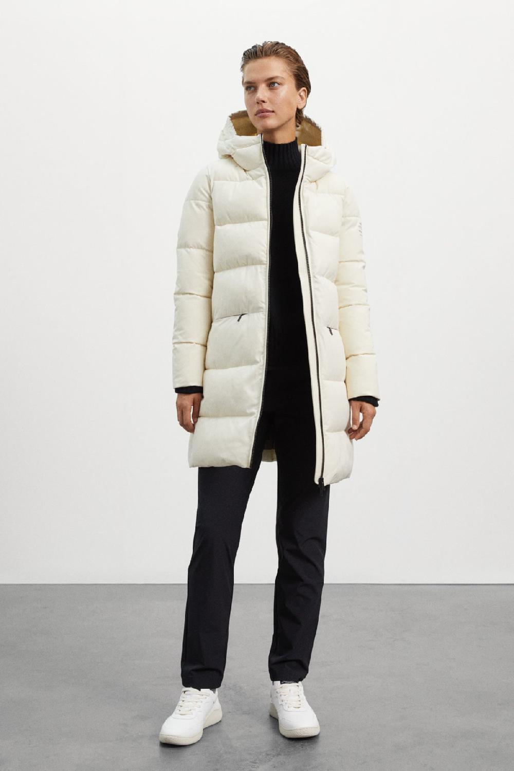 Ecoalf WHITE SALIN COAT