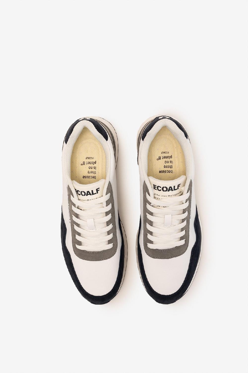 Ecoalf WHITE SICILIA VEGAN LEATHER TRAINERS