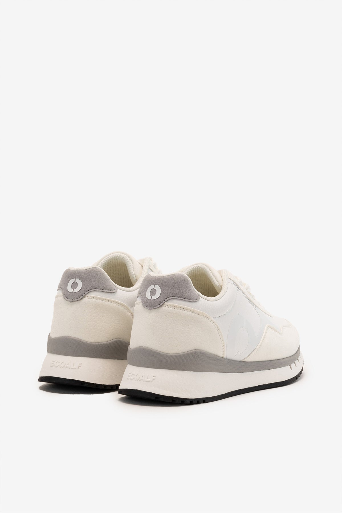 Ecoalf WHITE SICILIA VEGAN LEATHER TRAINERS