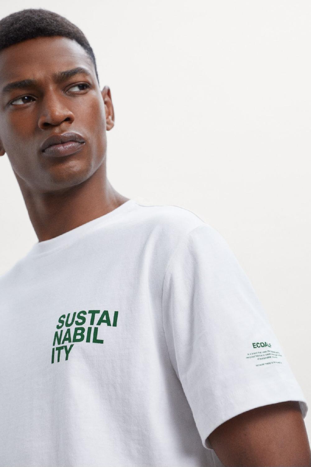 Ecoalf WHITE SUSTAN T-SHIRT