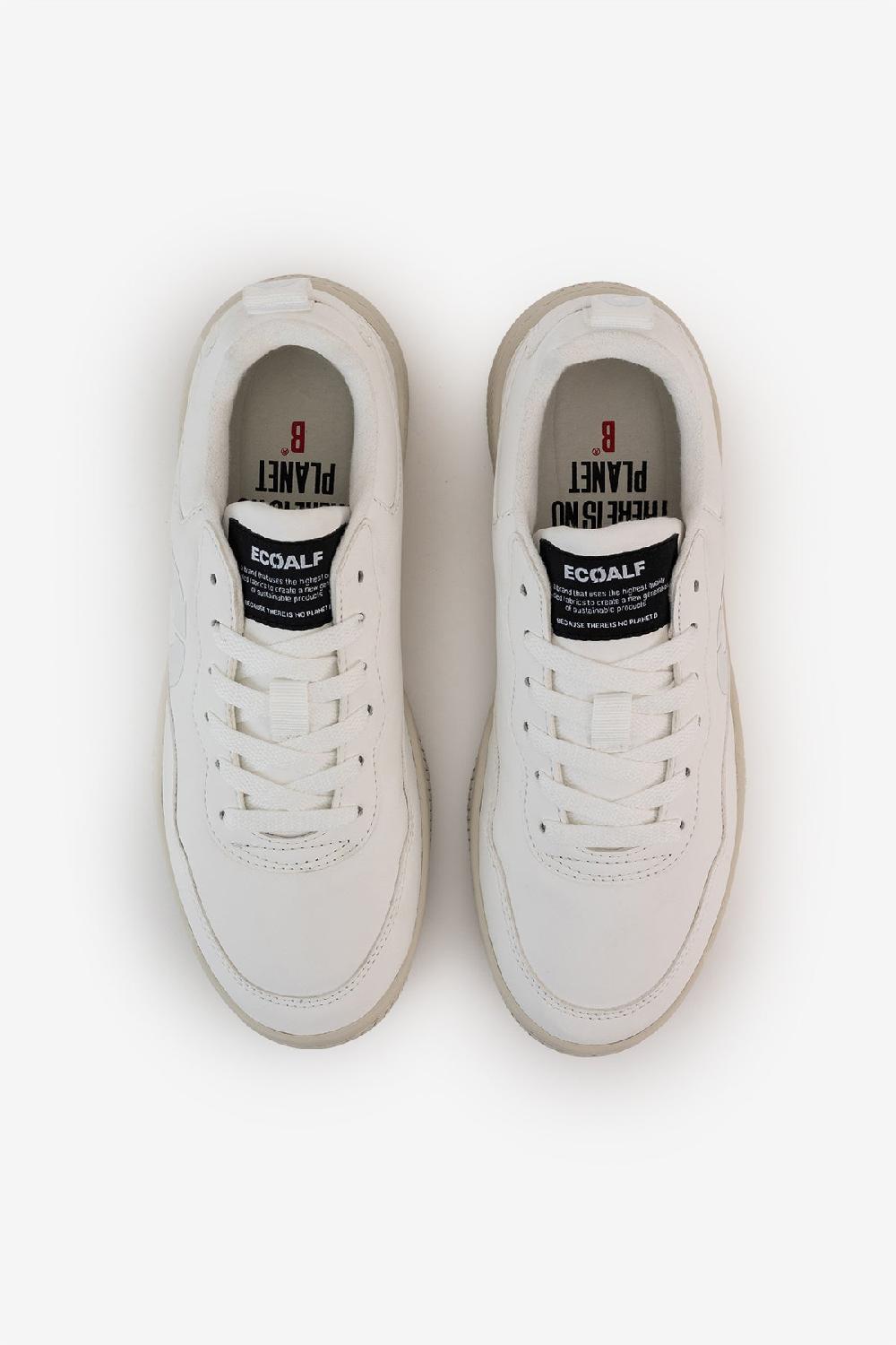 Ecoalf WHITE SYNTHETIC LEATHER ALCUDIA TRAINERS