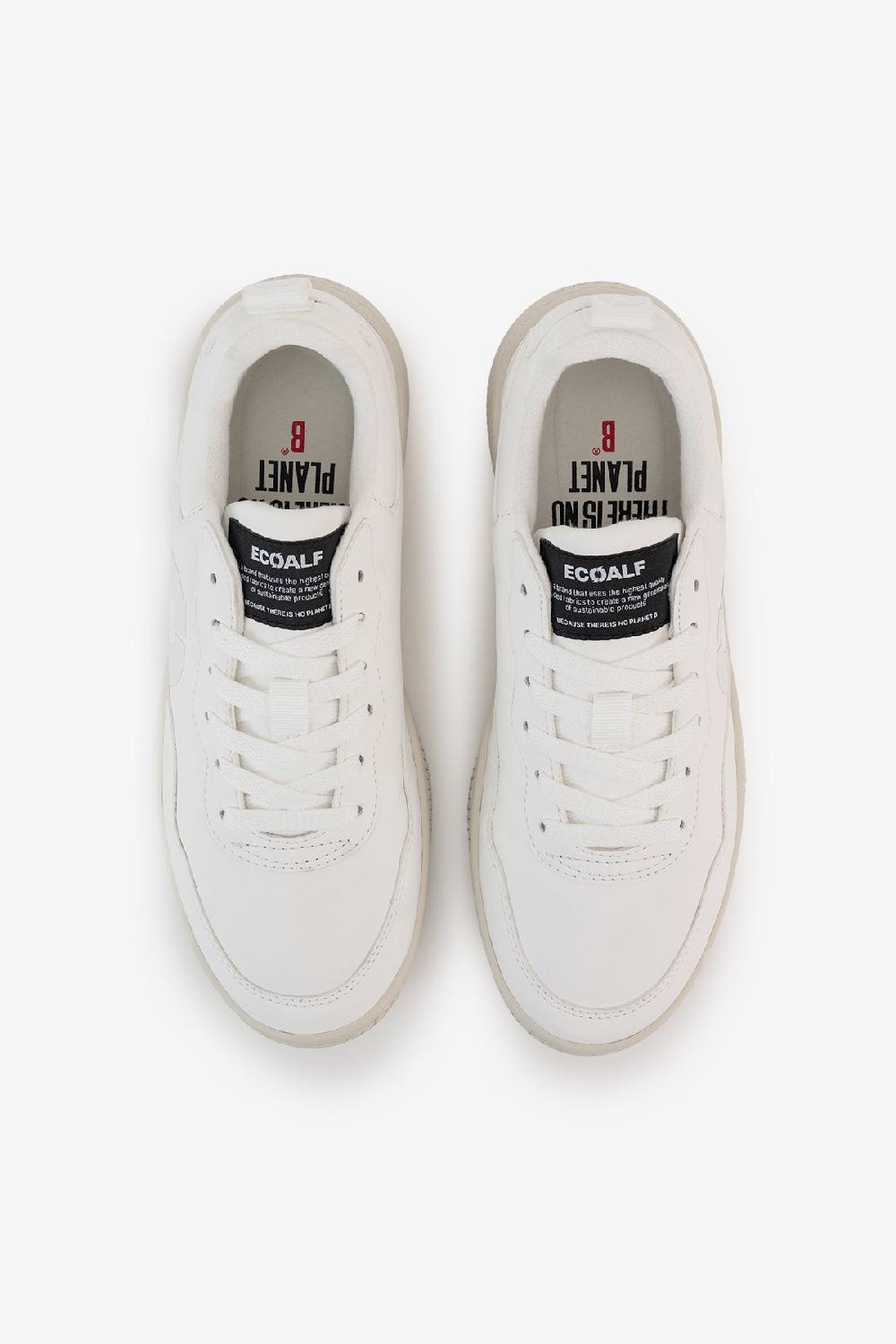 Ecoalf WHITE SYNTHETIC LEATHER ALCUDIA TRAINERS