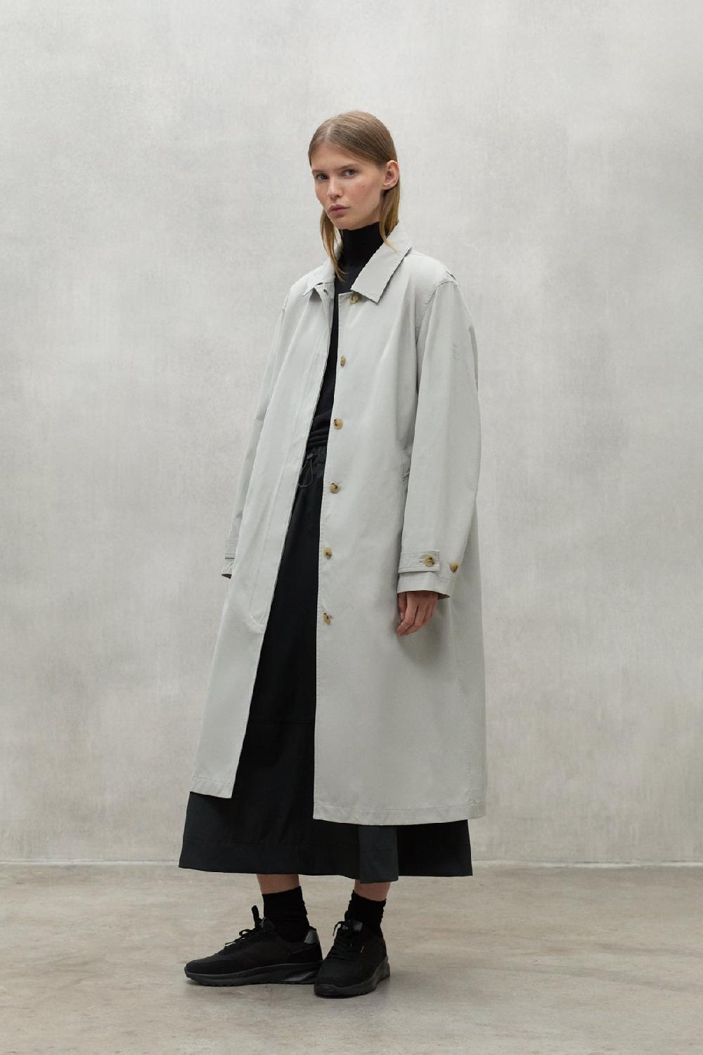 Ecoalf WHITE TAGA TRENCH COAT