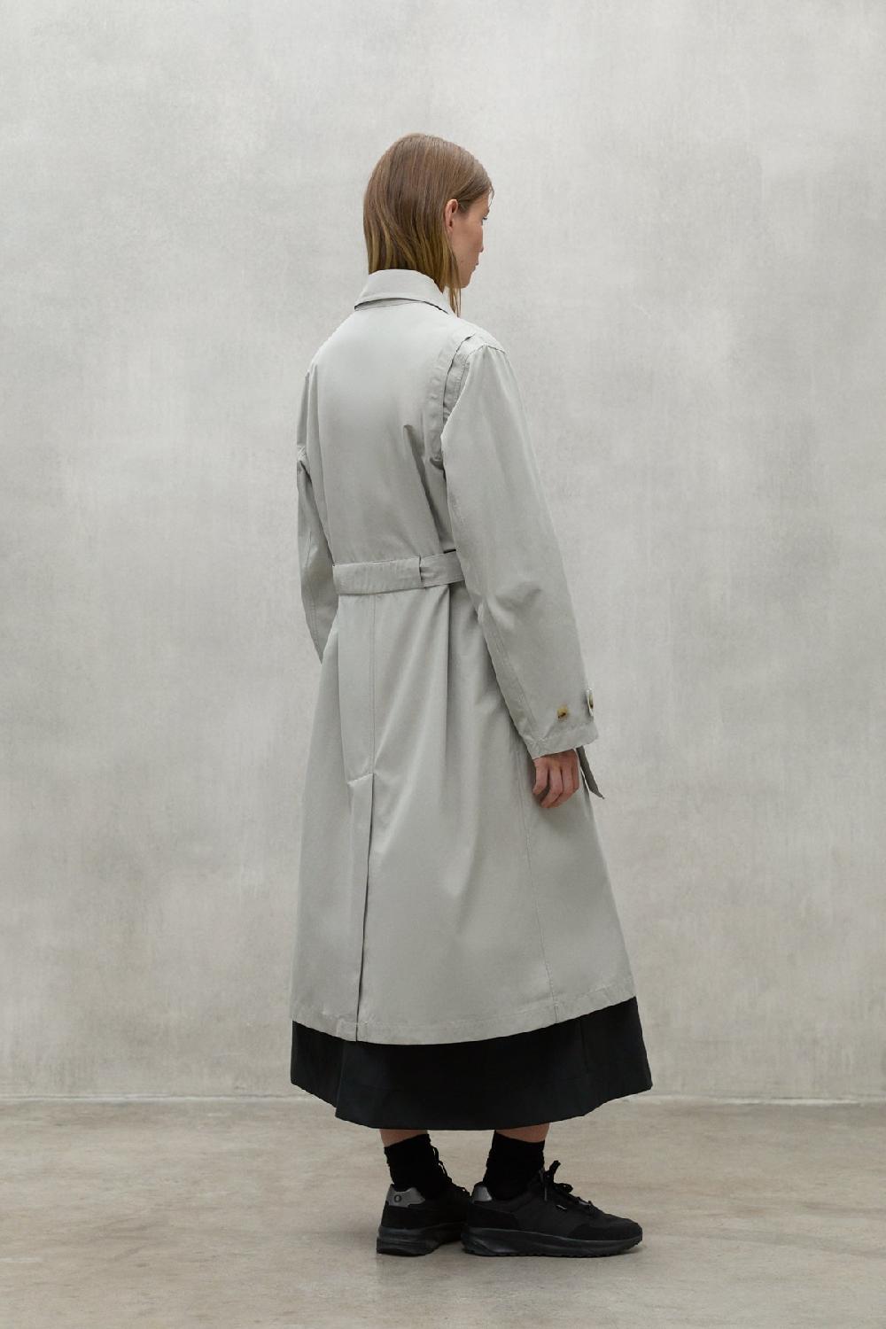 Ecoalf WHITE TAGA TRENCH COAT