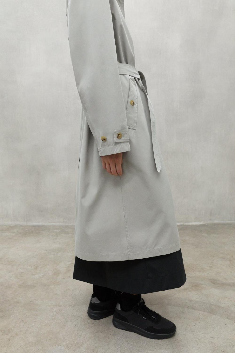 Ecoalf WHITE TAGA TRENCH COAT