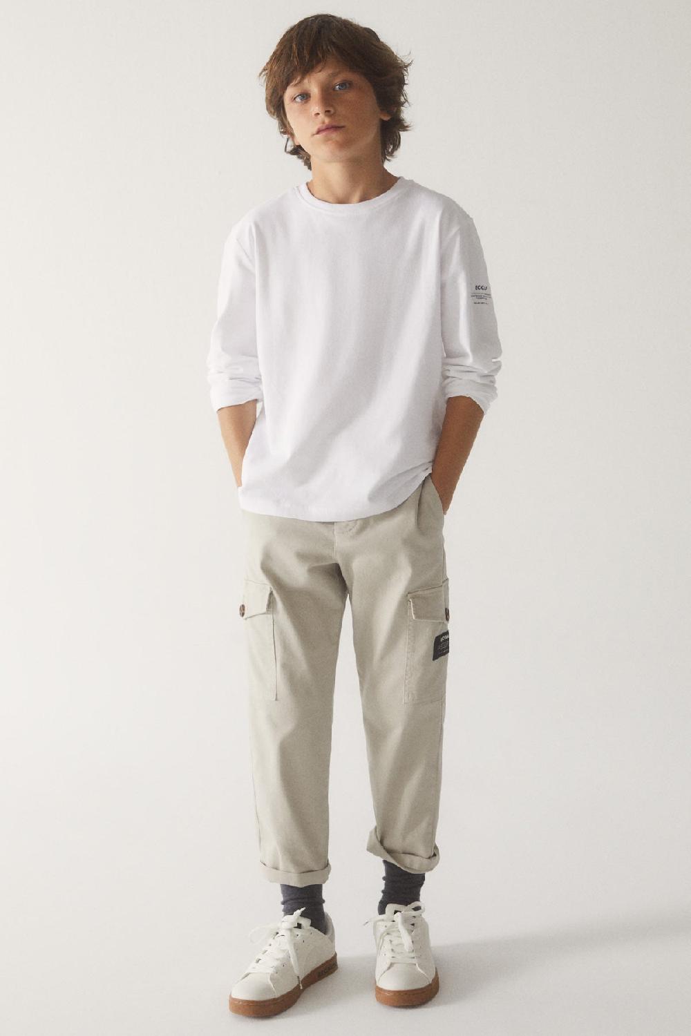 Ecoalf WHITE TIERRA LONG-SLEEVED T-SHIRT