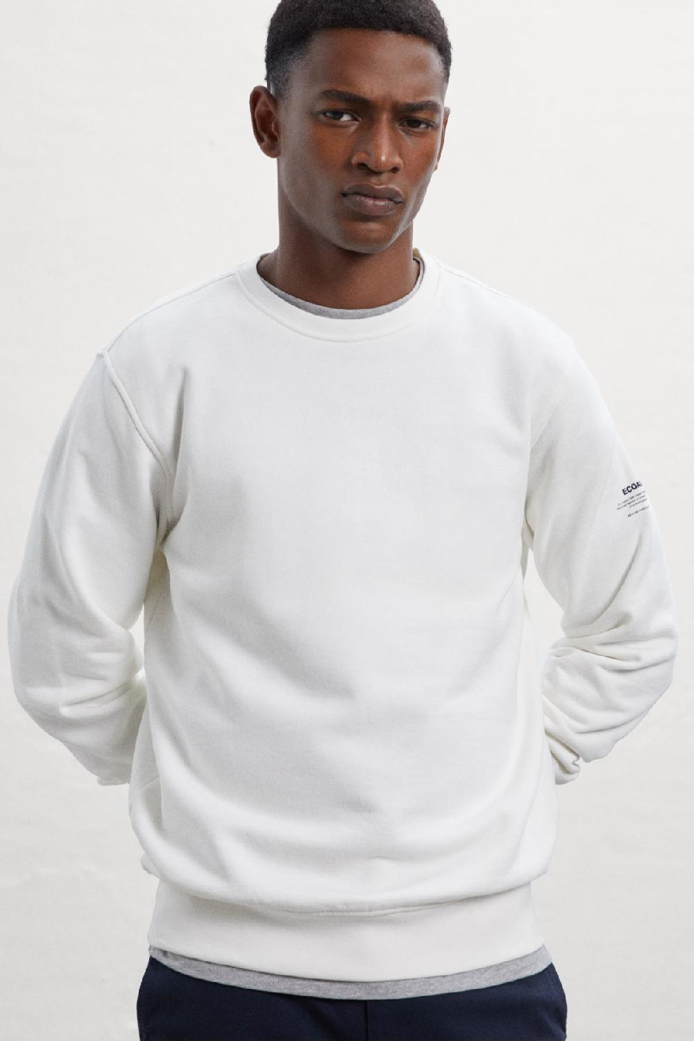 Ecoalf WHITE TOMI SWEATSHIRT