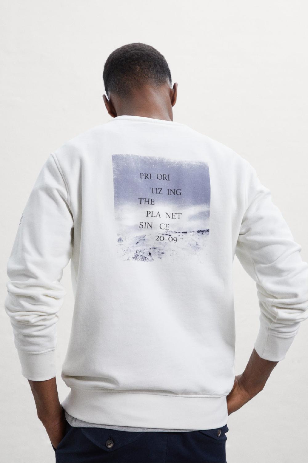 Ecoalf WHITE TOMI SWEATSHIRT